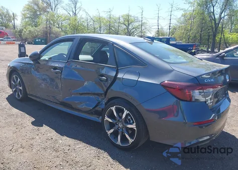 2025 Honda Civic Hybrid Sport/Sport Touring из США, поврежденный, VIN 2HGFE4F81SH303403